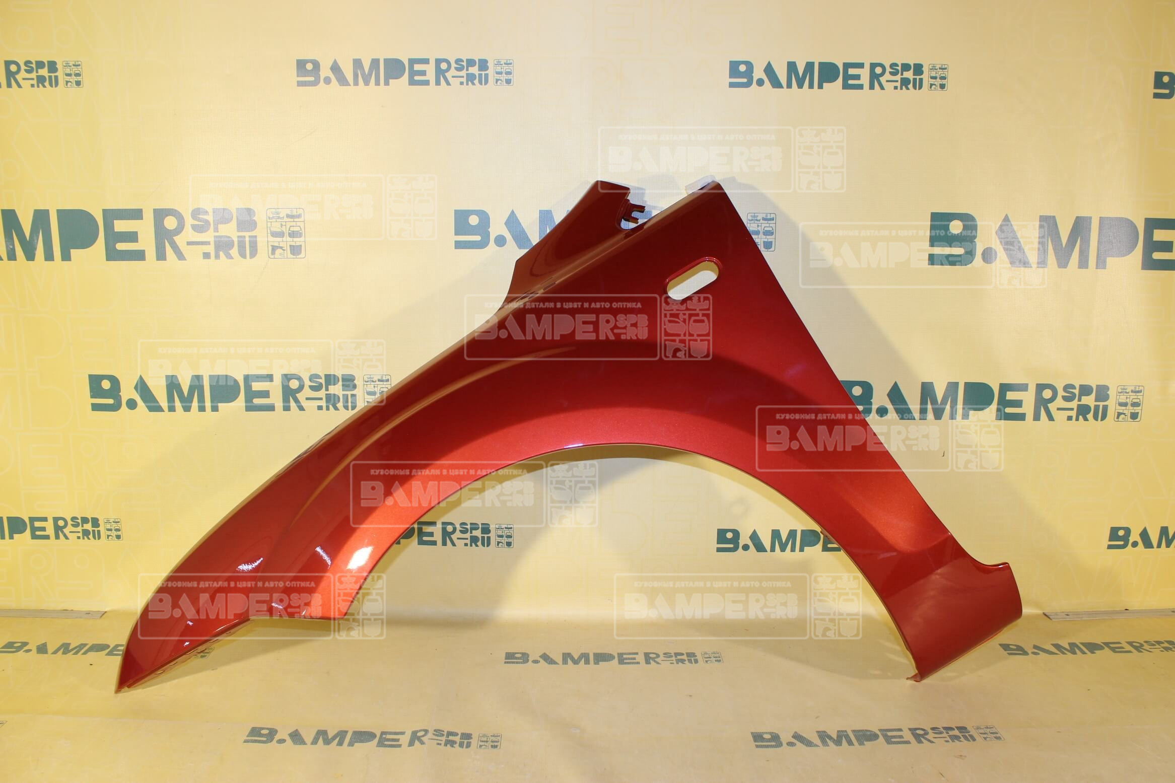 Крыло Ford Focus 2 2005-2008 левое 3RSE Tango Красный