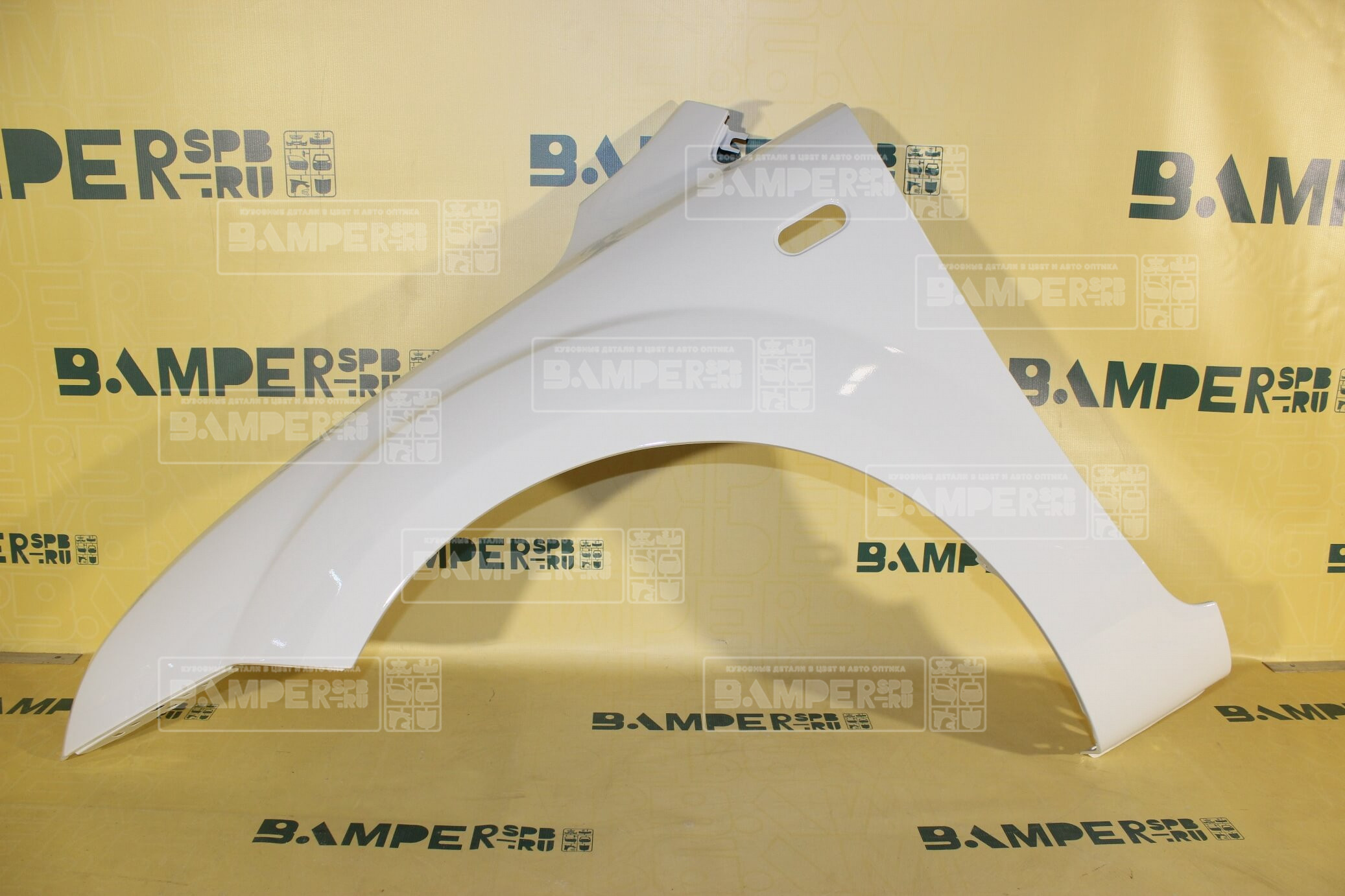 Крыло Ford Focus 2 2005-2008 левое 7VTA Frozen White Белый