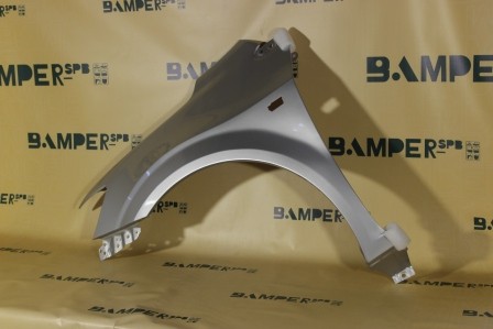 Крыло левое Chevrolet Aveo T300 2011-нв под повт. Тайвань  GAN, 176 Switchblade Silver Серебристый металлик Т.
