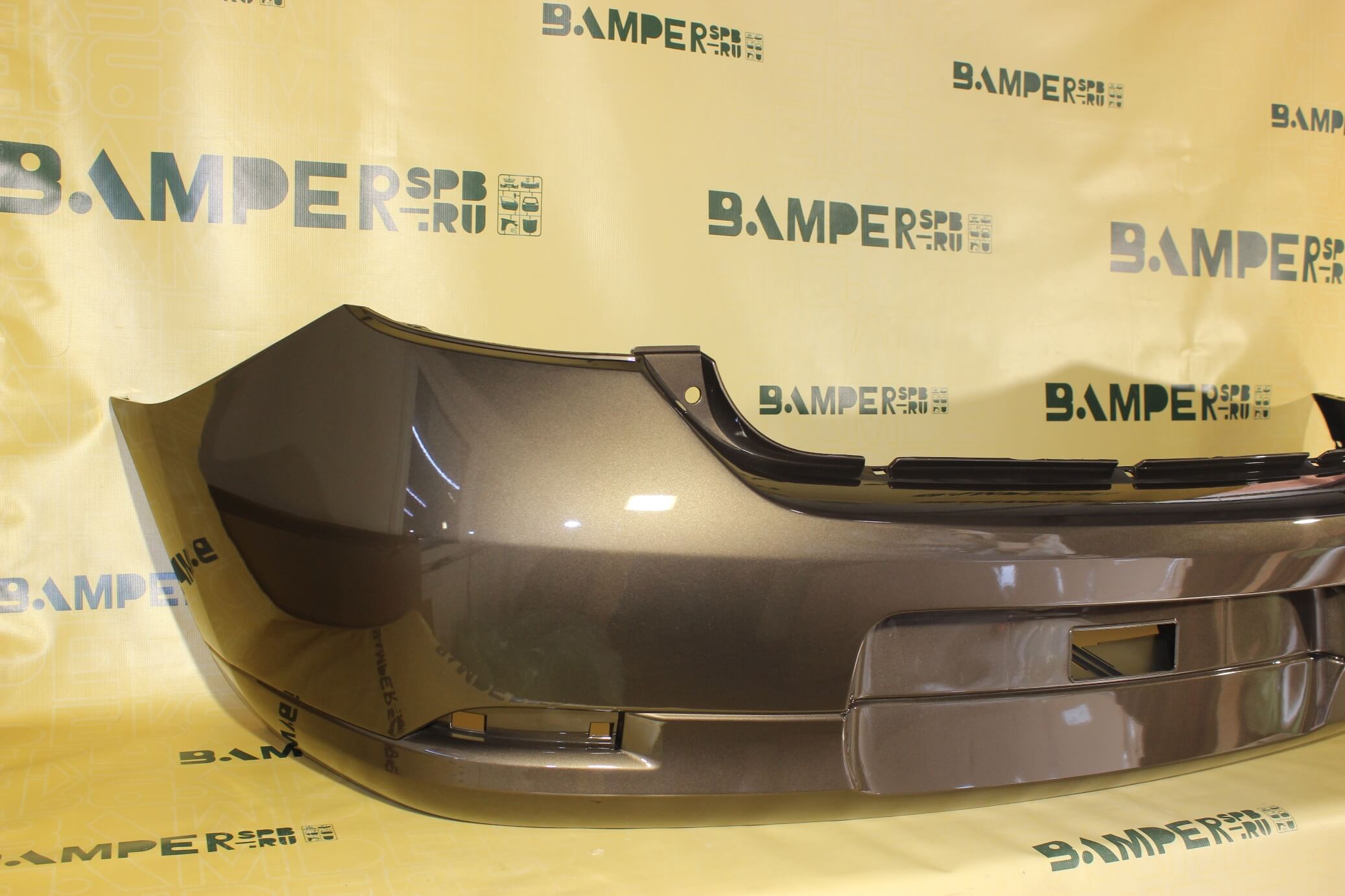 Бампер задний Renault Logan 2 2014-2021 CNM Brun Vison Коричневый Т.