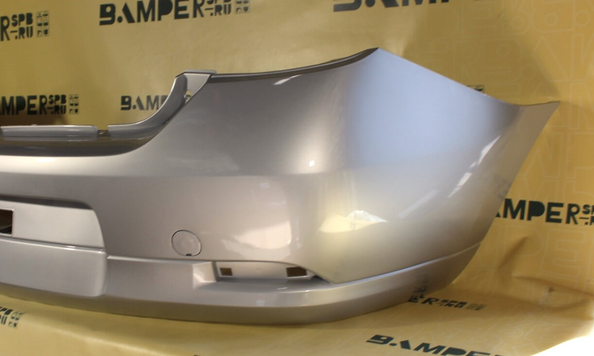 Бампер задний Renault Logan 2 2014-2021 D69 Gris Platine Серебристый