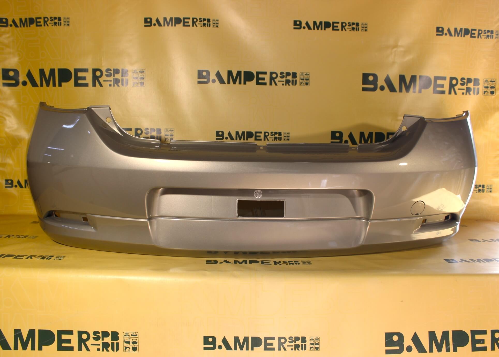 Бампер задний Renault Logan 2 2014-2021 KNM Gris Basalte Серый Базальт Бежевый
