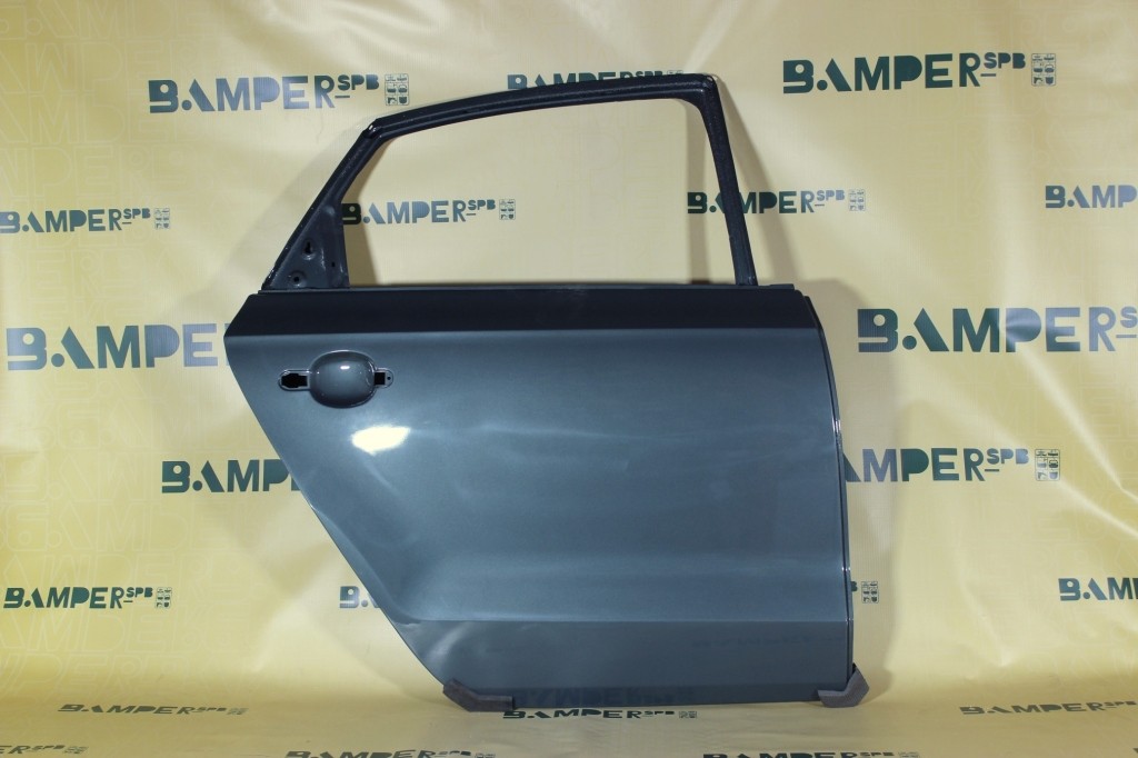 Дверь задняя правая Volkswagen Polo 5 2010-2020 седан Z3, LR5Q Petroleum Blue Серо-синий