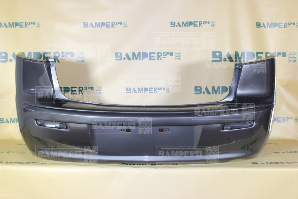 Бампер задний Mitsubishi Lancer 10 2007-нв седан A39 Medium Purplish, Stone Grey Metallic Серый