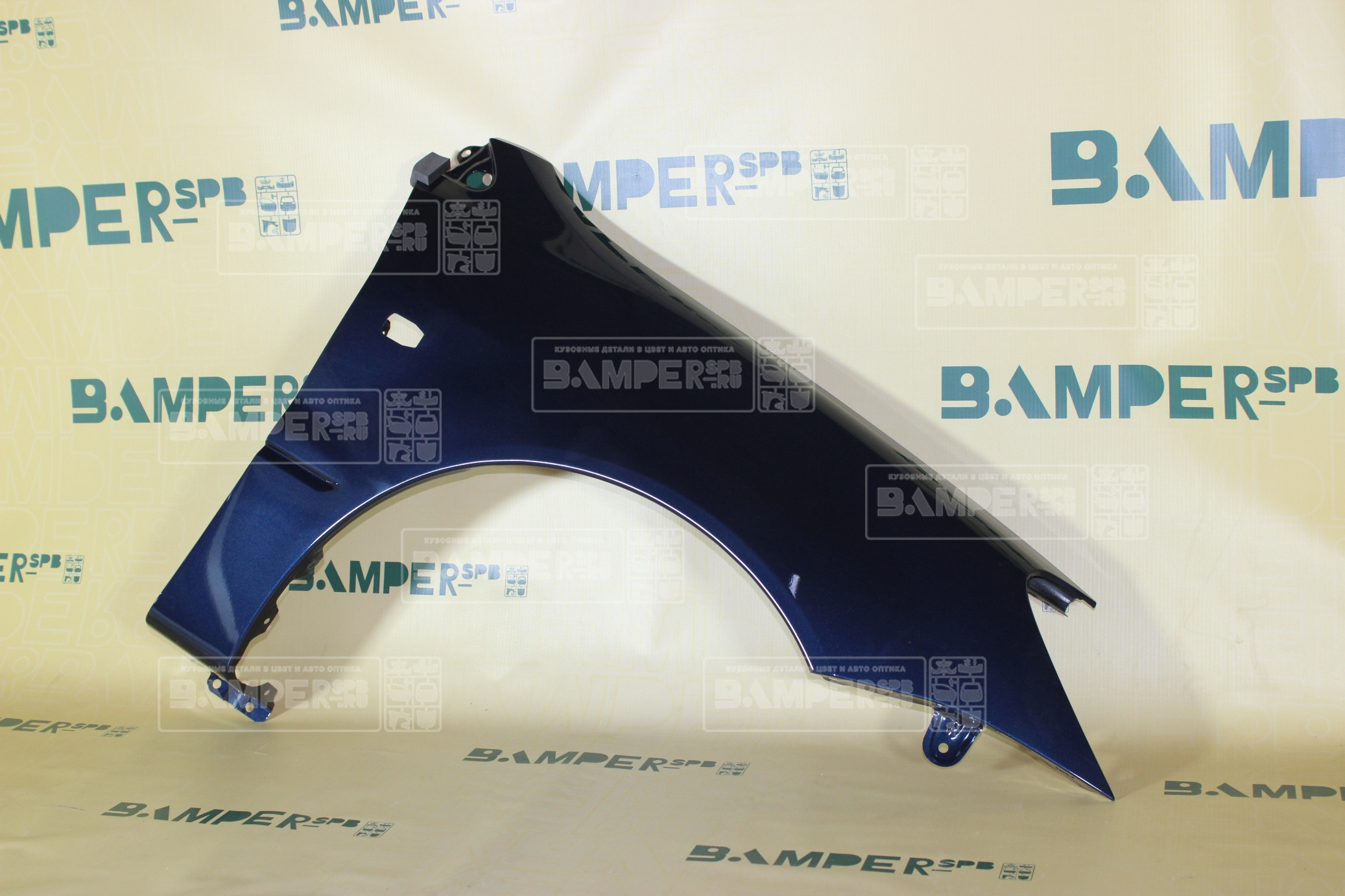 Крыло правое Mitsubishi Lancer 9 T54 Dark Blue Синий металлик
