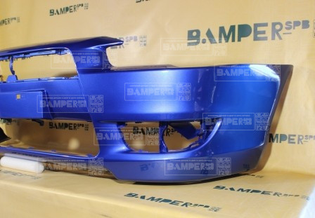 Бампер передний Mitsubishi Lancer 10 2007-2011 D06 Octane Blue Синий Т.