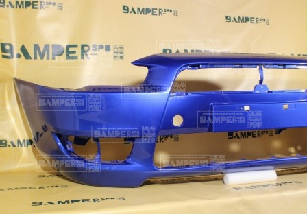 Бампер передний Mitsubishi Lancer 10 2007-2011 D06 Octane Blue Синий Т.