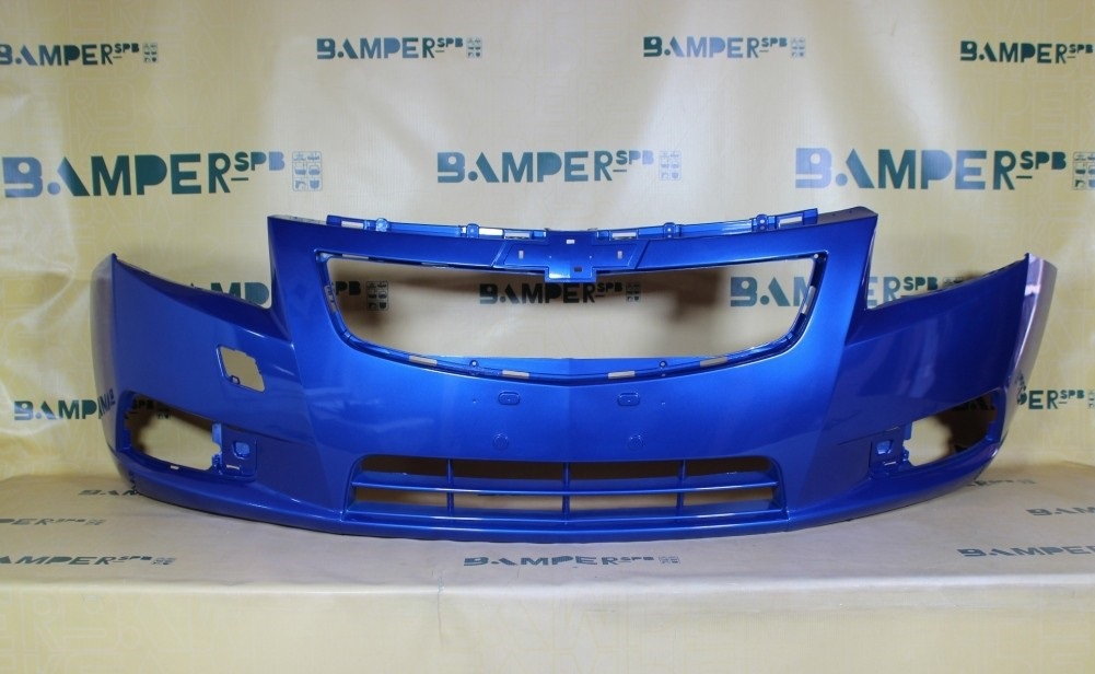 Бампер передний Chevrolet Cruze 2009-2013 GCT Moroccan Blue Синий