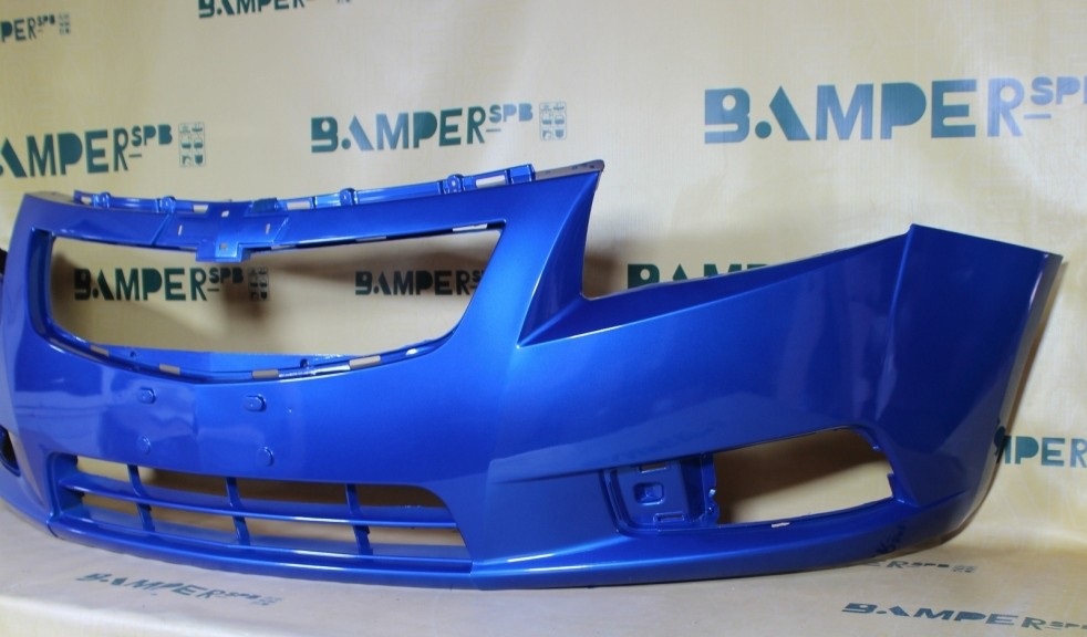 Бампер передний Chevrolet Cruze 2009-2013 GCT Moroccan Blue Синий
