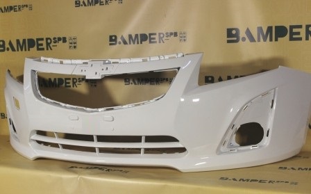 Бампер передний Chevrolet Cruze рестайлинг 2013-2016 GAZ, 40R Summit White Белый Т.
