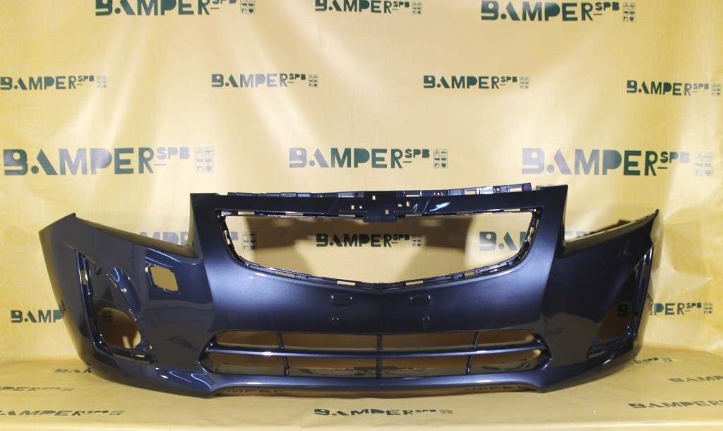Бампер передний Chevrolet Cruze рестайлинг 2013-2016 GEU, 22A Waterworld Синий