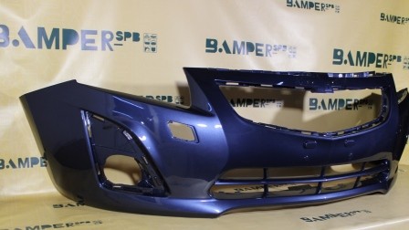 Бампер передний Chevrolet Cruze рестайлинг 2013-2016 GEU, 22A Waterworld Синий