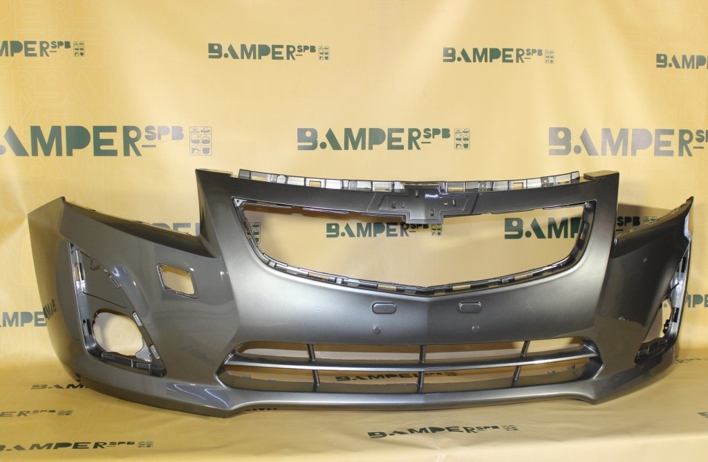 Бампер передний Chevrolet Cruze рестайлинг 2013-2016 GYM, 205V Satin Steel Grey Серый