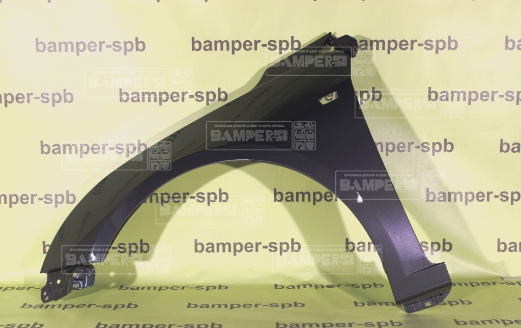 Крыло левое Chevrolet Cruze 1 2009-2016 с отв. под повт. GAL, Z177 Technical Grey Серый