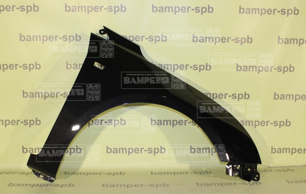 Крыло правое Chevrolet Cruze 2009-2016 с отв. под повт. GAR, 22C Carbon Flash Черный