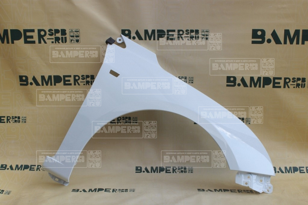 Крыло правое Chevrolet Cruze 2009-2016 с отв. под повт. GAZ, 40R Summit White Белый