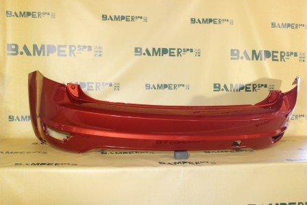 Бампер задний Ford Focus 2 2008-2011 хетчбэк 3RSE Tango Красный металлик