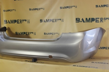 Бампер задний Ford Focus 2 2008-2011 седан 2431, ZJNC Moondust Silver Серебристый