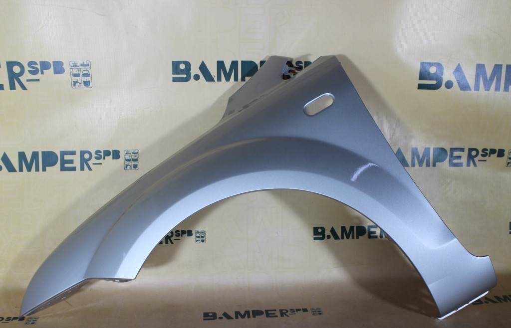 Крыло Ford Focus 2 2005-2008 левое 2431, ZJNC Moondust Silver Серебристый Т.