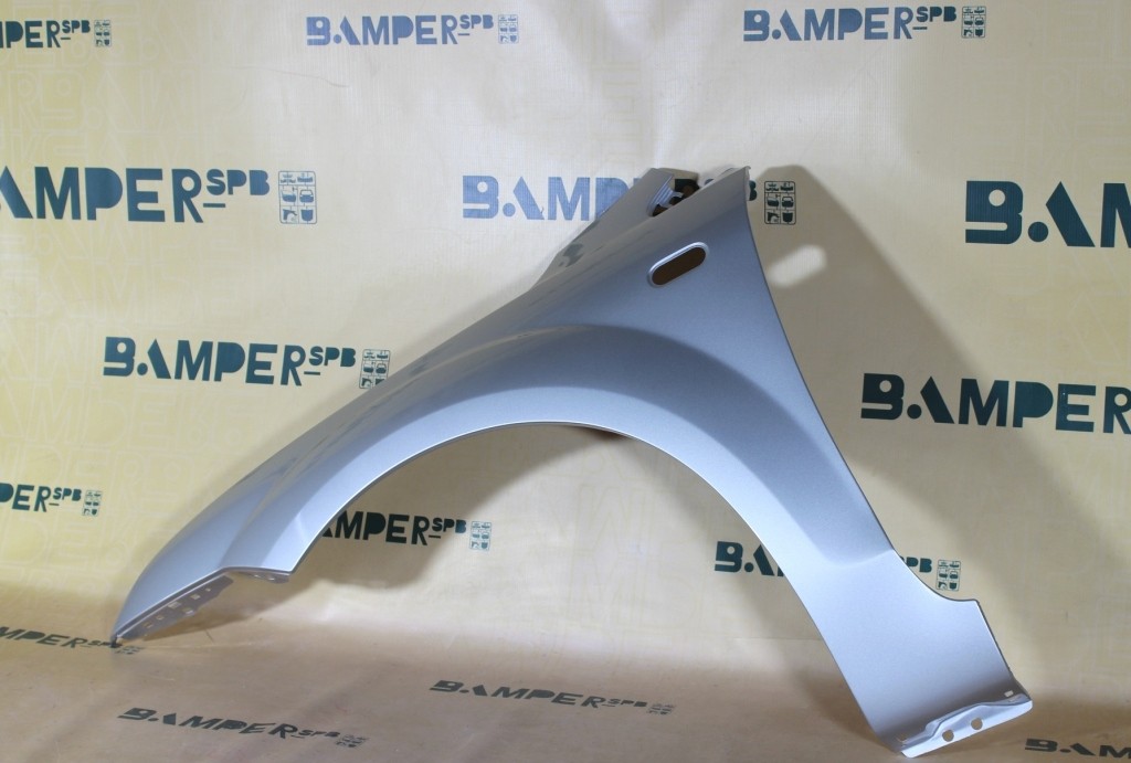 Крыло Ford Focus 2 2005-2008 левое 2431, ZJNC Moondust Silver Серебристый Т.