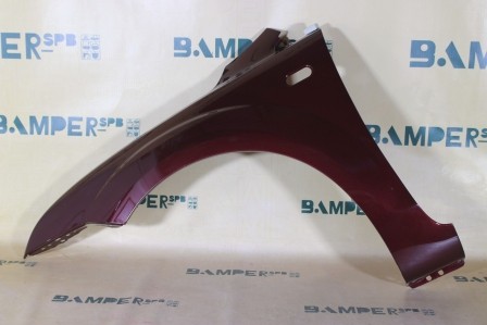 Крыло Ford Focus 2 2005-2008 левое 4SVE Deep Rosso Red Красный