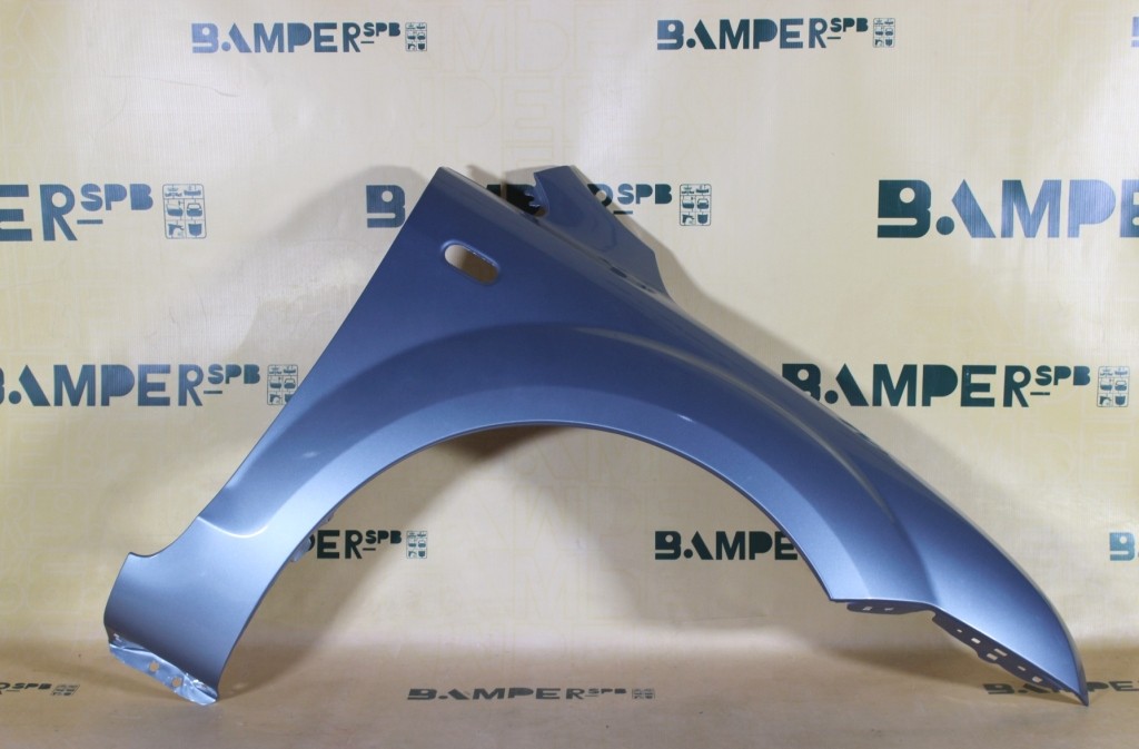 Крыло Ford Focus 2 2005-2008 правое 3DTC Tonic Голубой, Серо-голубой