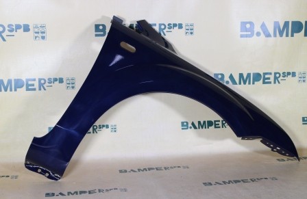 Крыло Ford Focus 2 2005-2008 правое 8CWA Blazer Blue Темно-синий