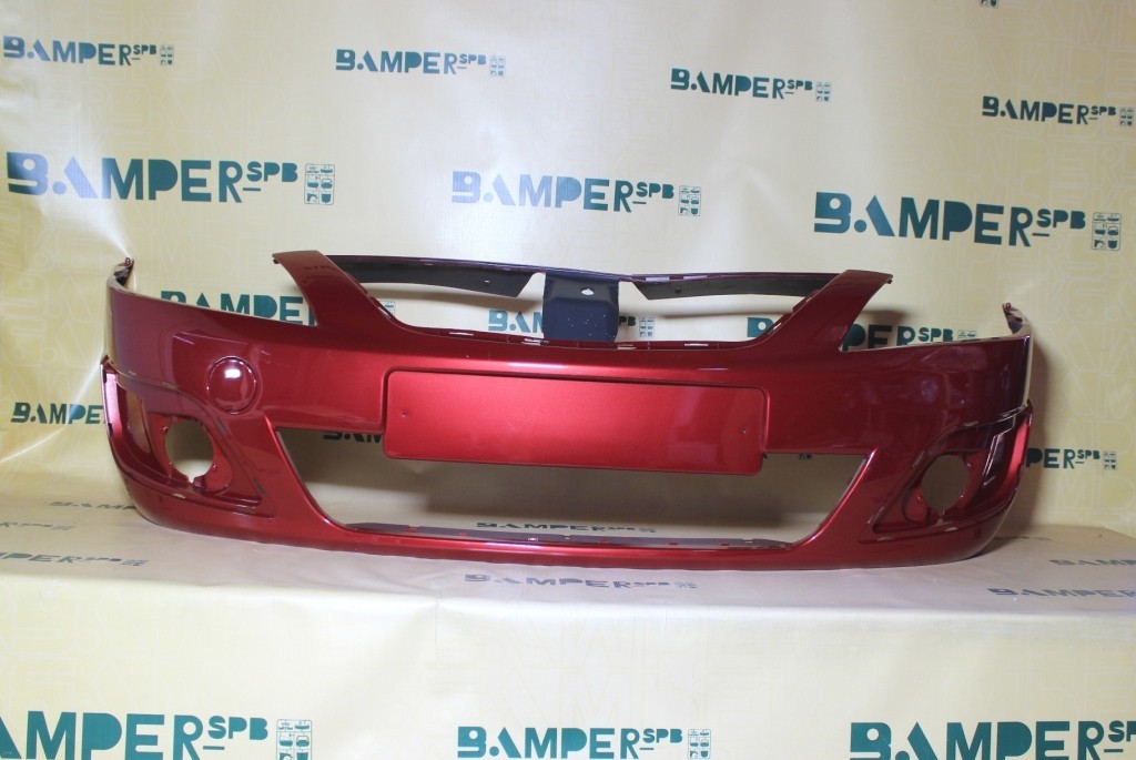 Бампер передний Lada Largus 1 2012-2021 124 Огненно-красный перламутр Т.