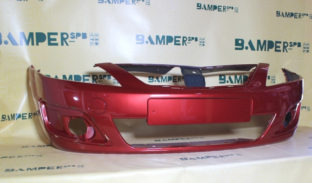 Бампер передний Lada Largus 1 2012-2021 124 Огненно-красный перламутр Т.