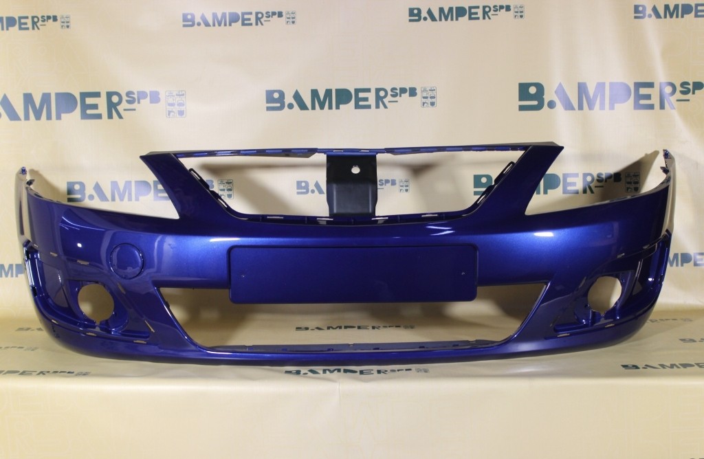 Бампер передний Lada Largus 1 2012-2021 424 Дипломат Темно-синий Т.