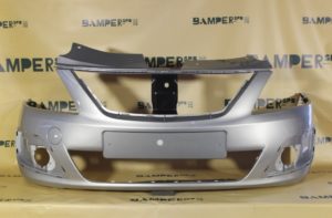 Бампер передний Lada Largus 1 2012-2021 624 Серое плато Серебристый Т.