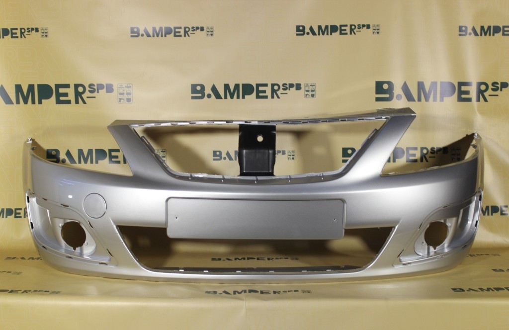Бампер передний Lada Largus 1 2012-2021 691 Платина Серебристый Т.