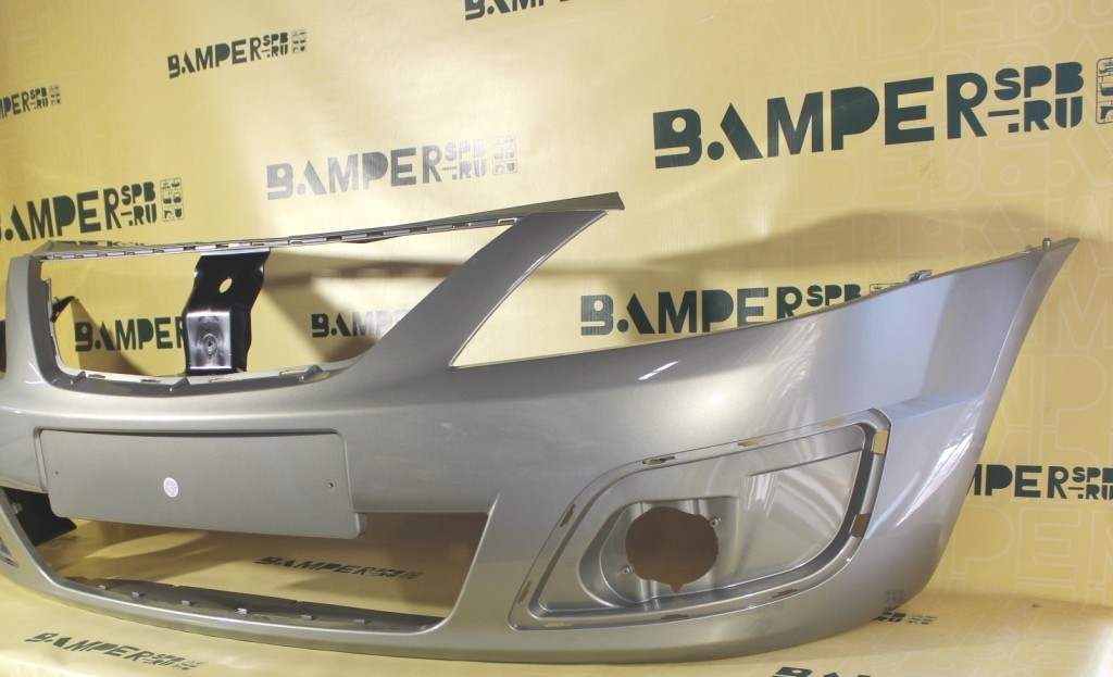 Бампер передний Lada Largus 1 2012-2021 242 Серый Базальт Бежевый, Серый Т.