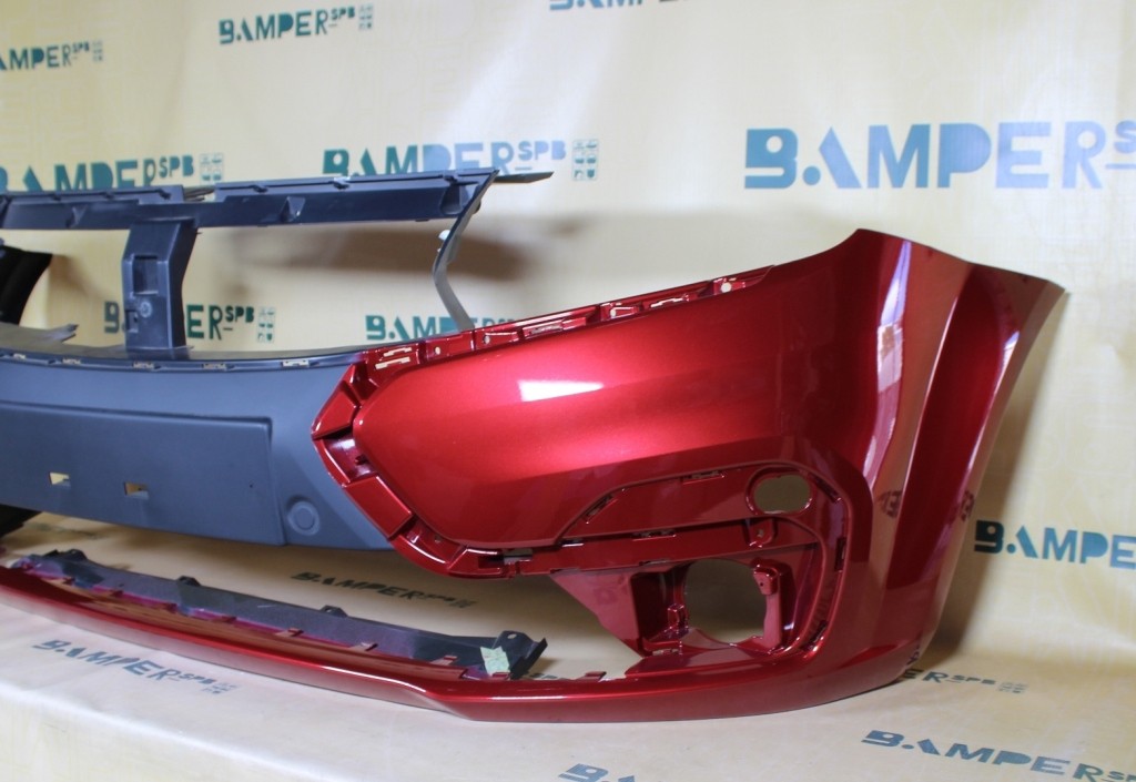 Бампер передний LADA Largus FL 2021- 136 Красный сплав Красный Т.