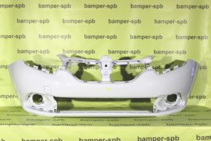 Бампер передний Renault Logan 2 2014-2018 / Sandero 2 2014-2018 369 Blanc Glacier Белый солид