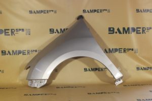 Крыло левое Renault Logan 2 2014-2021 без отв. под повт. D69 Gris Platine Серебристый