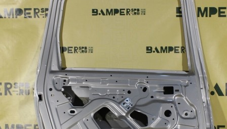 Дверь задняя левая LADA Largus под стекло под молд. 691 Платина Серебристый Т.