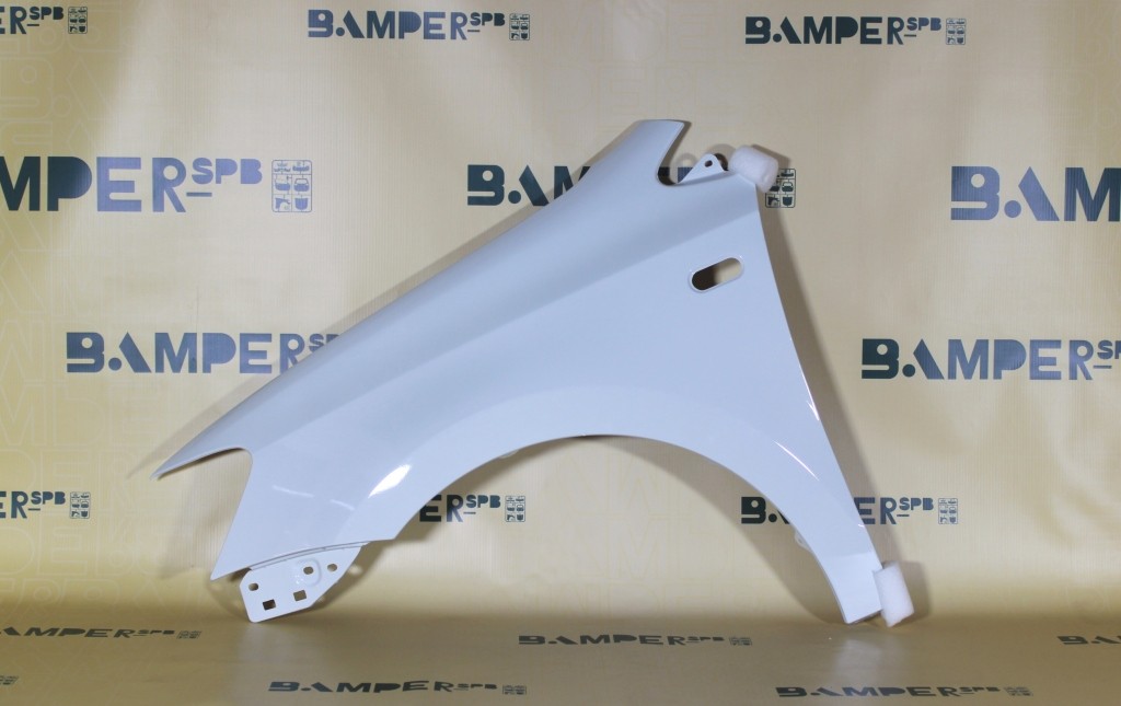Крыло Volkswagen Polo 5 2010-2020 левое 0Q, LC9A Pure White Белый Т.-П.