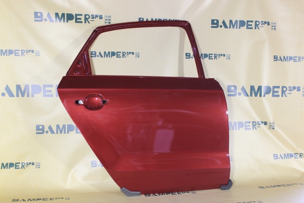 Дверь задняя правая Volkswagen Polo 5 2010-2020 седан 2K, LA3T, А3T Wild Cherry Red Красный
