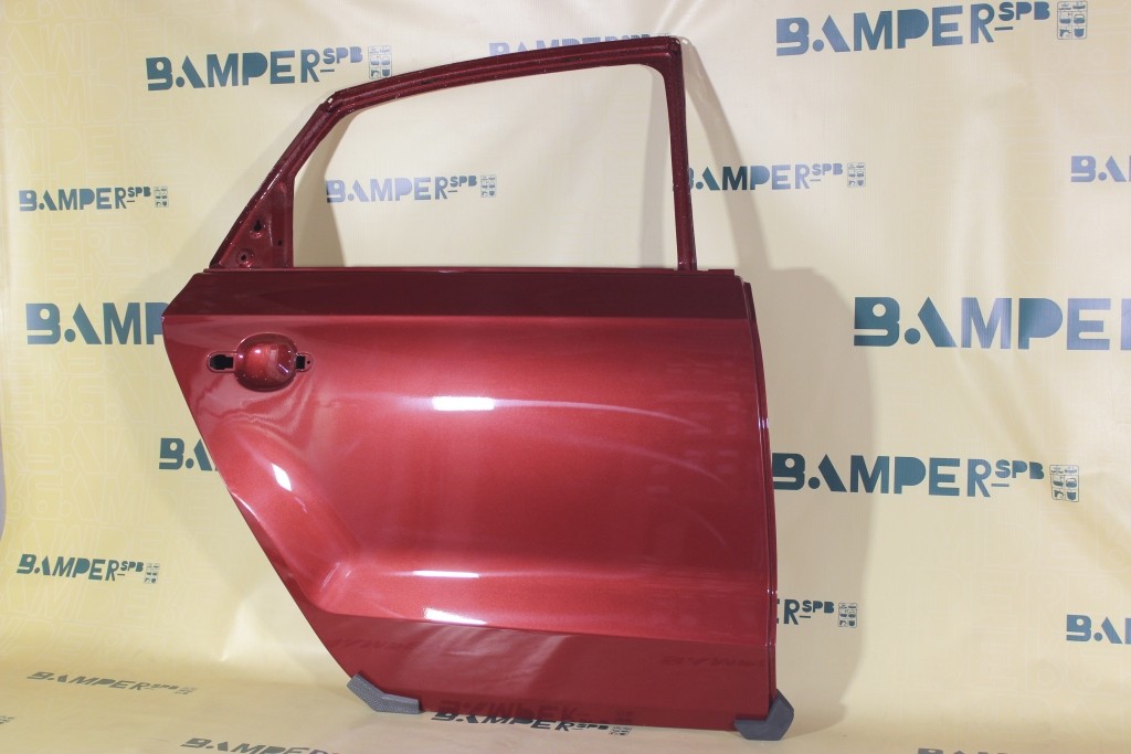 Дверь задняя правая Volkswagen Polo 5 2010-2020 седан 2K, LA3T, А3T Wild Cherry Red Красный