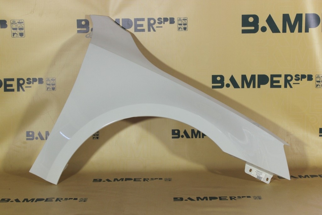 Крыло правое Skoda Octavia 3 A7 2013-2017 B4, LB9A Pure White Белый П.