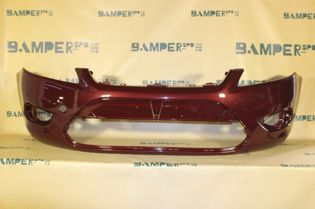 Бампер передний Ford Focus 2 2008-2010 4SVE Deep Rosso Red Красный