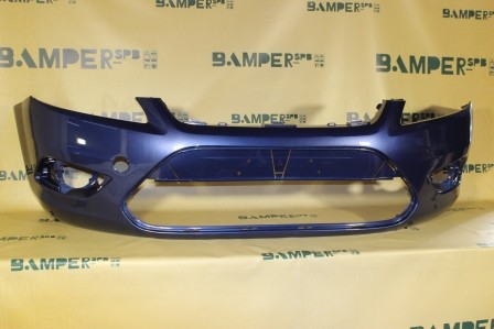 Бампер передний Ford Focus 2 2008-2010 5DVE Jeans Metallic Синий Т.