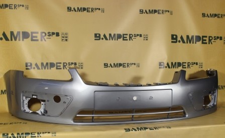 Бампер передний Ford Focus 2 2005-2008 3DTC Tonic Голубой, Серо-голубой Т