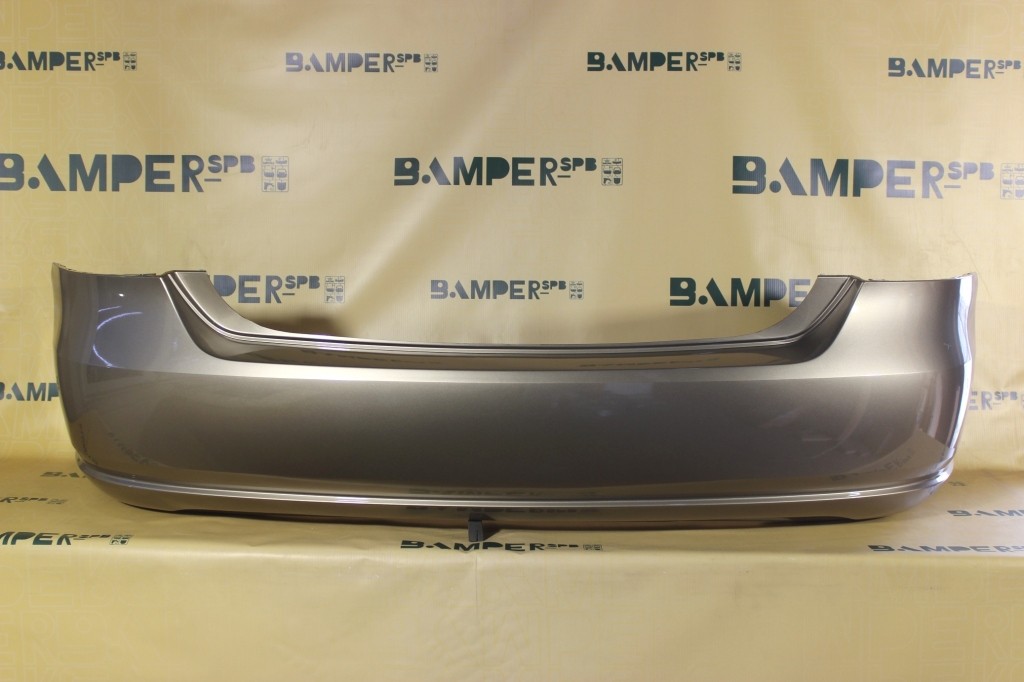 Бампер задний Volkswagen Polo 5 2010-2015 седан 0N, LA1X, A1X Titanium Beige Бежевый Т.
