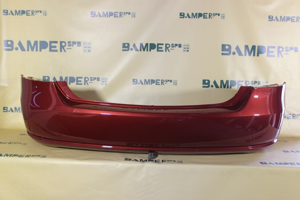 Бампер задний Volkswagen Polo 5 2010-2015 седан 2K, LA3T, А3T Wild Cherry Red Красный