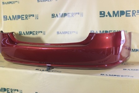 Бампер задний Volkswagen Polo 5 2010-2015 седан 2K, LA3T, А3T Wild Cherry Red Красный