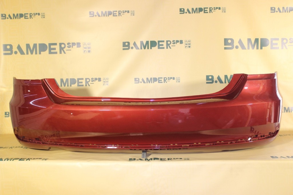 Бампер задний Volkswagen Polo 5 2015-2020 седан 2K, LA3T Wild Cherry Red Красный