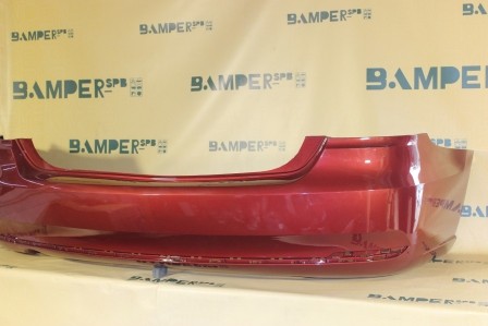 Бампер задний Volkswagen Polo 5 2015-2020 седан 2K, LA3T Wild Cherry Red Красный