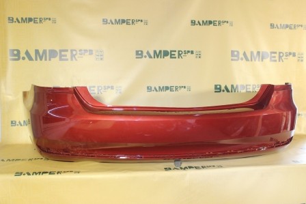 Бампер задний Volkswagen Polo 5 2015-2020 седан 2K, LA3T Wild Cherry Red Красный